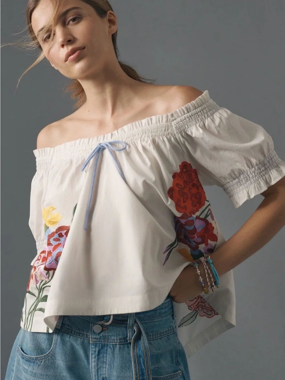 Anthropologie cream short
